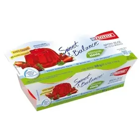 SWEET & BALANCE Επιδόρπιο Φρουί Ζελέ Φράουλα 2x150g