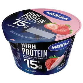 High protein επιδόρπιο γιαουρτιού (φράουλα / μπανάνα / μάνγκο)