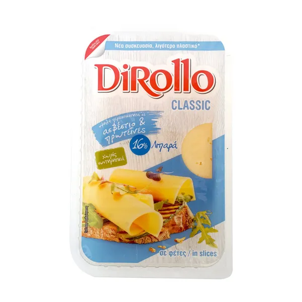 Τυρί DIROLLO Classic 16% Λιπαρά σε φέτες 175g