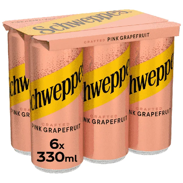 SCHWEPPES pink grapefruit 6x330ml