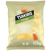 Tsakiris Chips Αλάτι & Ξύδι 120g