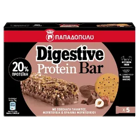 Digestive bar με κομμάτια σοκολάτας & σοκολάτα γάλακτος 28g (5τεμ.)
