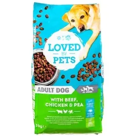 LOVED BY PETS Σκυλοτροφή Βοδινό Κοτόπουλο Αρακά 3kg
