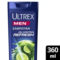 Ultrex Oil Control Refresh Αντιπιτυριδικό Σαμπουάν για Λιπαρά Μαλλιά 360ml