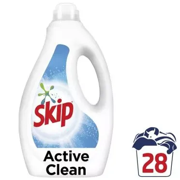 Skip Υγρό Απορρυπαντικό Πλυντηρίου Ρούχων Active Clean 28 ΜΕΖ