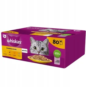 WHISKAS υγρή τροφή γάτας σε φακελάκι 85γρ. (μονές συσκευασίες) 2+1 ΔΩΡΟ