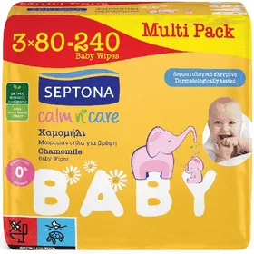 Μωρομάντηλα Family pack 3x80τεμ.