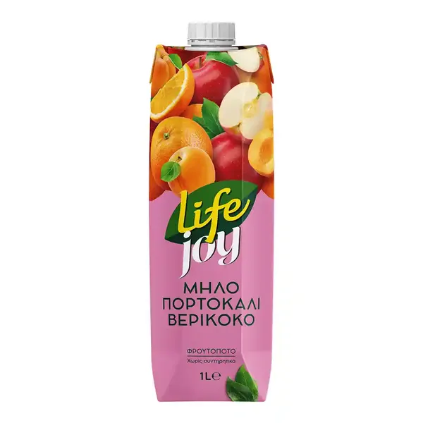 Δέλτα Life Χυμός Μήλο Πορτοκάλι Βερίκοκο 1lt.