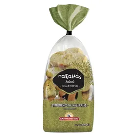 ΠΑΞΑΜΑΣ ΔΙΠΛΟΦΟΥΡΝΙΣΤΟΣ Με Χαρούπι 400g / Λαδιού τ. Κυθήρων 500g