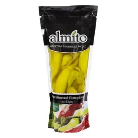 ALMITO Βιολογικά Πράσινα Μακεδονικά Πιπεράκια με Γέμιση Τυριών Χωρίς Γλουτένη 230 GR
