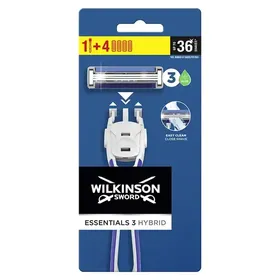 Wilkinson Essentials 3 Ξυριστική Μηχανή Για Άνδρες Hybrid +4 Ανταλλακτικές Κεφαλές