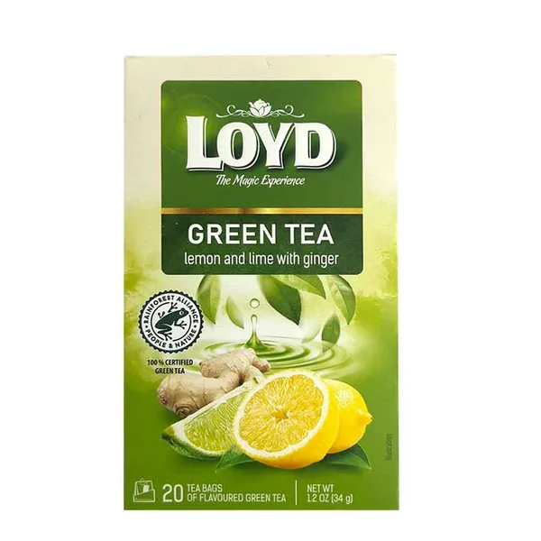 Loyd Τσάι Πράσινο Με Λεμόνι Λάιμ & Τζίντζερ 20x1,7γρ.