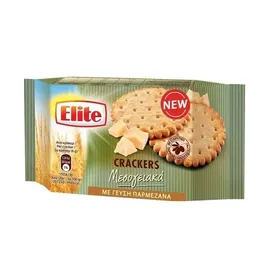 Elite Crackers Μεσογειακά Με γεύση Παρμεζάνα 105g