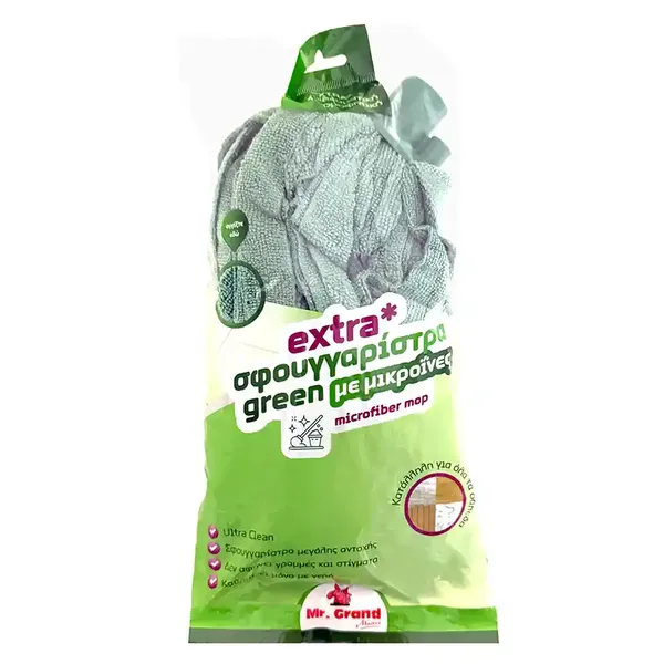 MrGrand Σφουγγαρίστρα Green Με Μικροΐνες 1 τεμ.