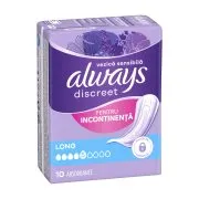 Always Discreet Σερβιέτες Long 10τεμ