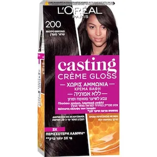 CASTING Βαφή Μαλλιών Creme Gloss Νο200 Μαύρο Βινύλιο 1..