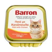 BARRON Υγρή Τροφή Γάτας Πατέ με Κοτόπουλο 100g