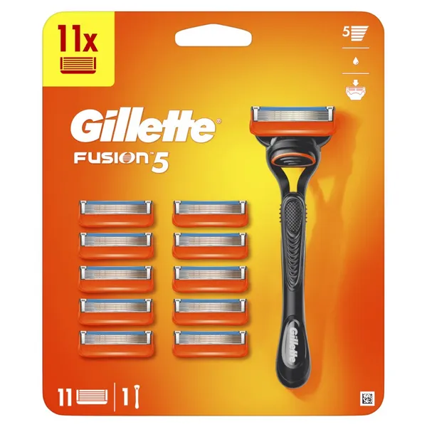 GILLETTE Ξυριστική Μηχανή Fusion5 + 11 Ανταλλακτικές Κεφαλές