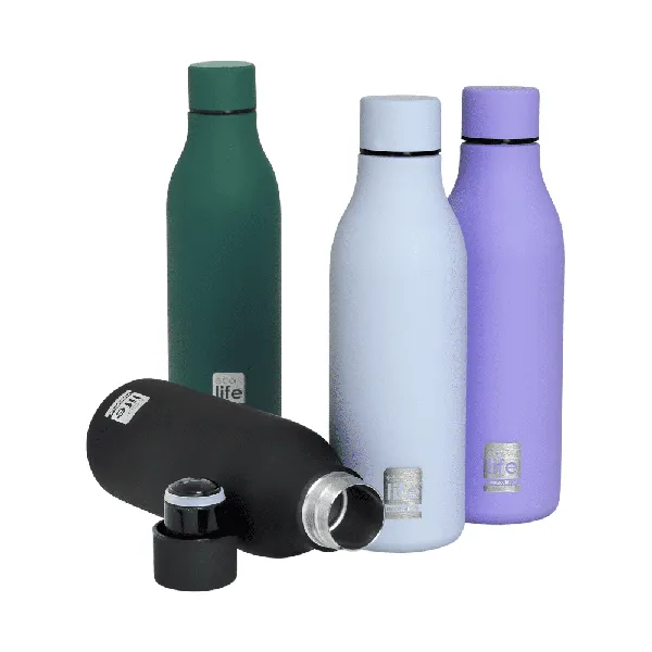 ECOLIFE Μεταλλικό Θερμός Iron Grey 550ml