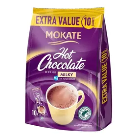Hot chocolate MOKATE milky 180γρ. 10τεμ. ή salted caramel 180γρ. 10τεμ.
