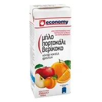 ECONOMY Φρουτοποτό Μήλο Πορτοκάλι Βερίκοκο 250ml