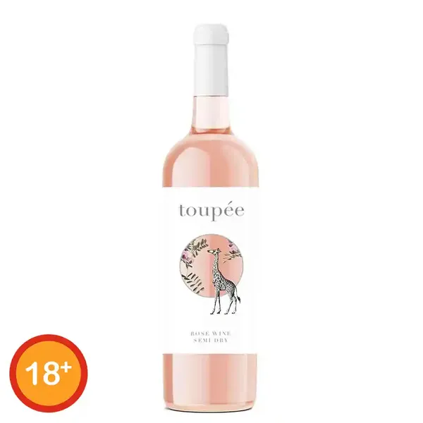 Κρασί ροζέ ημίγλυκο TOUPÉE 750ml