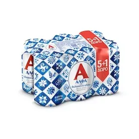 Μπύρα Lager Κουτί με Θαλασσινό Αλάτι Άλφα 6x330 ml