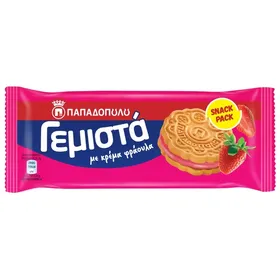 μπισκότα γεμιστά φράουλα