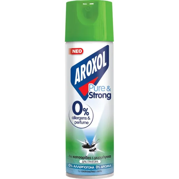 AROXOL Κατσαριδοκτόνο Spray Pure&Strong Κατσαρίδες Μυρμή...
