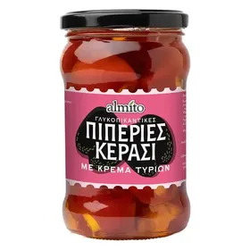 Almito Γλυκοπικάντικες Πιπεριές Κεράσι Με Κρέμα Τυριών 280gr