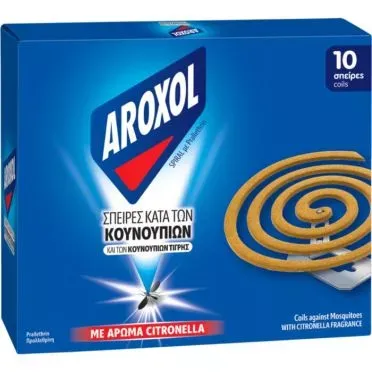 AROXOL SPIRAL ΜΕ CITRONELLA 10ΤΕΜ