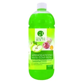 GLOW & BEAUTY Κρεμοσάπουνο Πράσινο Μήλο ανταλλακτικό 1000ml
