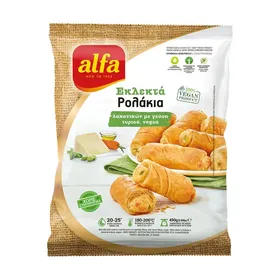 Ρολάκια Λαχανικών ALFA Εκλεκτά με γεύση Τυριού Vegan 450g