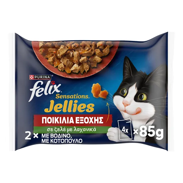 FELIX υγρή τροφή για γάτες όλες οι γεύσεις 85γρ.