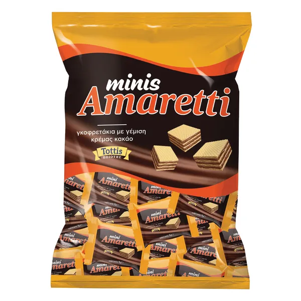 Γκοφρετάκια minis Amaretti TOTTIS 165gr