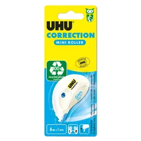 UHU correction mini roller blister 5mmX6m 2τεμ.