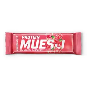 Biotechusa Μπάρα Πρωτεΐνης Muesli Κράνμπερι & Ράσμπερι Χωρίς Γλουτένη 30γρ.
