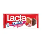 Σοκολάτα Γάλακτος Oreo Φράουλα Lacta (105g)