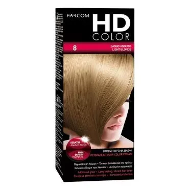 HD  ΣΕΤ ΒΑΦΗΣ Νο8 ΞΑΝΘΟ ΑΝΟΙΚΤΟ  60 ML