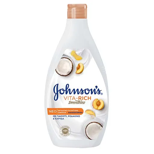 Johnson's Γαλάκτωμα Σώματος Vita-Rich Γιαούρτι Καρύδα & Ροδάκινο 400ml.