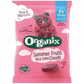 Organix Καλοκαιρινά Φρούτα Ρυζογκοφρέτα Bio 40gr