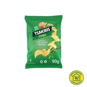 TSAKIRIS Chips αλάτι, ρίγανη 90γρ.