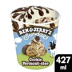BEN & JERRY'S Sundae Cookie Vermont-ster Κύπελο 427ml