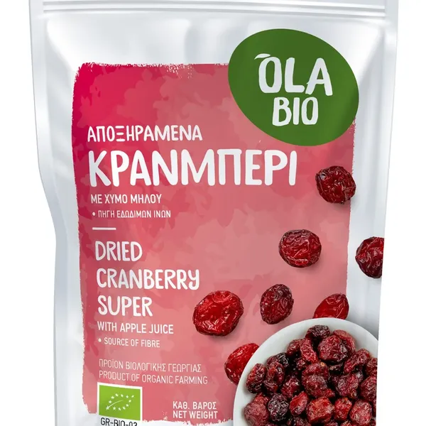 OLA BIO κράνμπερι αποξηραμένο βιολογικό 100g