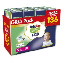 Πάνες Βρακάκι Babylino Pants Economy Unisex Junior No.5 10-16kg 4Χ34 τεμ
