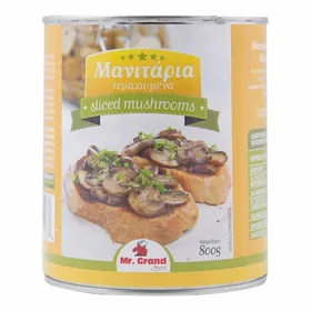 MrGrand Μανιτάρια Tεμαχισμένα 800γρ.