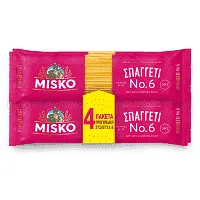 Misko Μακαρόνια Νο6 Οικογενειακή Συσκευασία 4x500gr