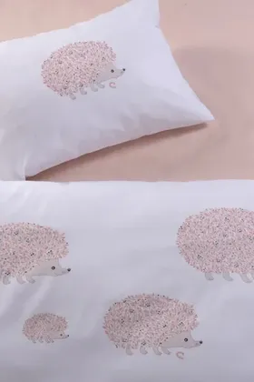 Σετ Σεντόνια Bebe AERO Σκαντζόχοιρος Dusty Pink Άνεμος 3τεμ
