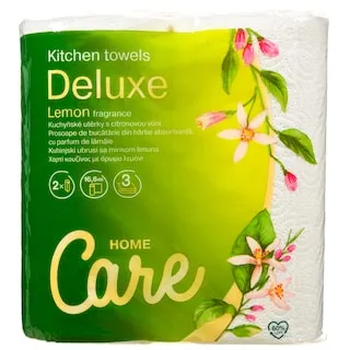 CARE Χαρτί Κουζίνας Deluxe Λεμόνι 3 Φύλλα 2x195g