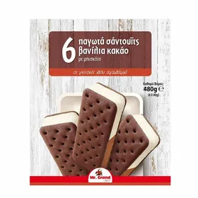 MrGrand Παγωτό Multi Σάντουιτς Βανίλια Κακάο 6x80γρ. /6x100ml.